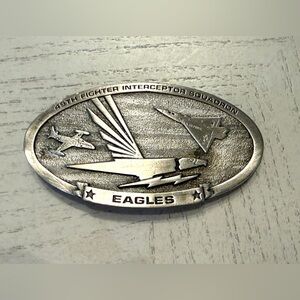 1984 48th Fighter Interceptor Squadron “Eagles” Pewter Belt Buckle